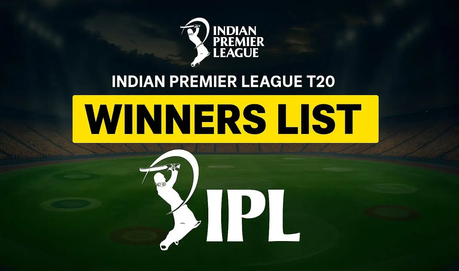 🏏 IPL Winners from 2008 till 2025 – A Season-by-Season Breakdown