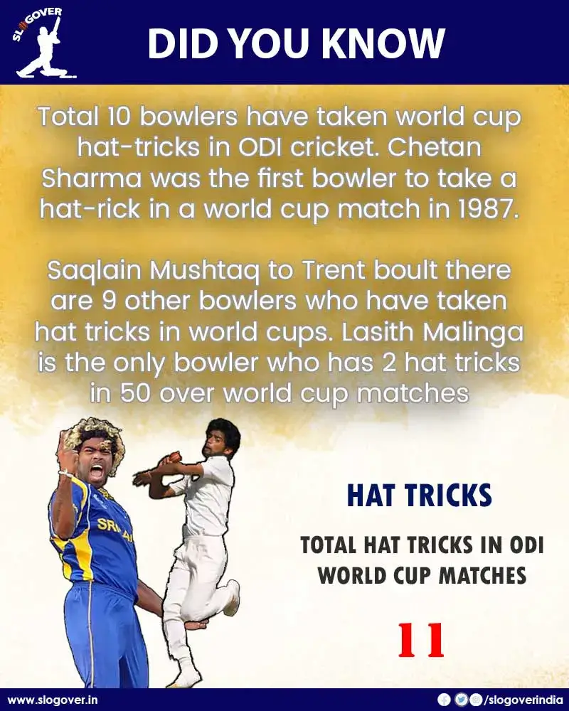 All cricket world cup hat tricks. From Chetan Sharma to Trent Bolt, all you want to know