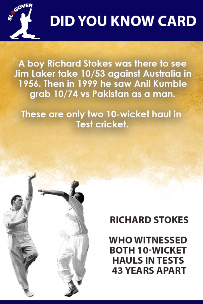 Richard Stokes 10 Wicket Hauls coincidence
