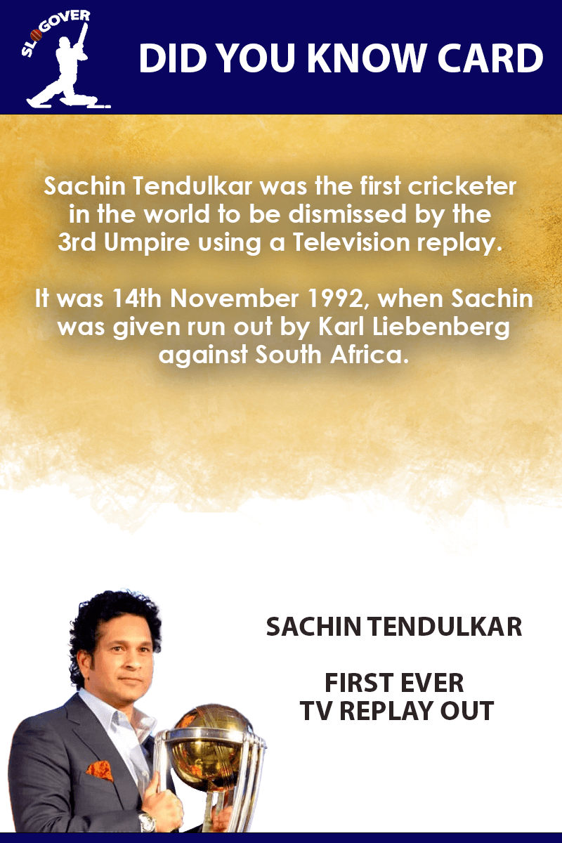 Sachin Tendulkar Slogover Card