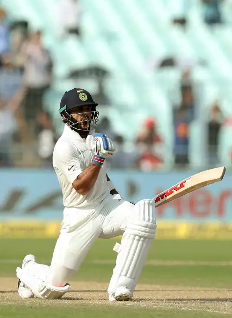 Kohli scored 104* in 1st Test