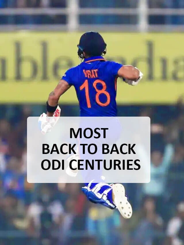most back to back ODI centuries | back-to-back centuries in ODIs