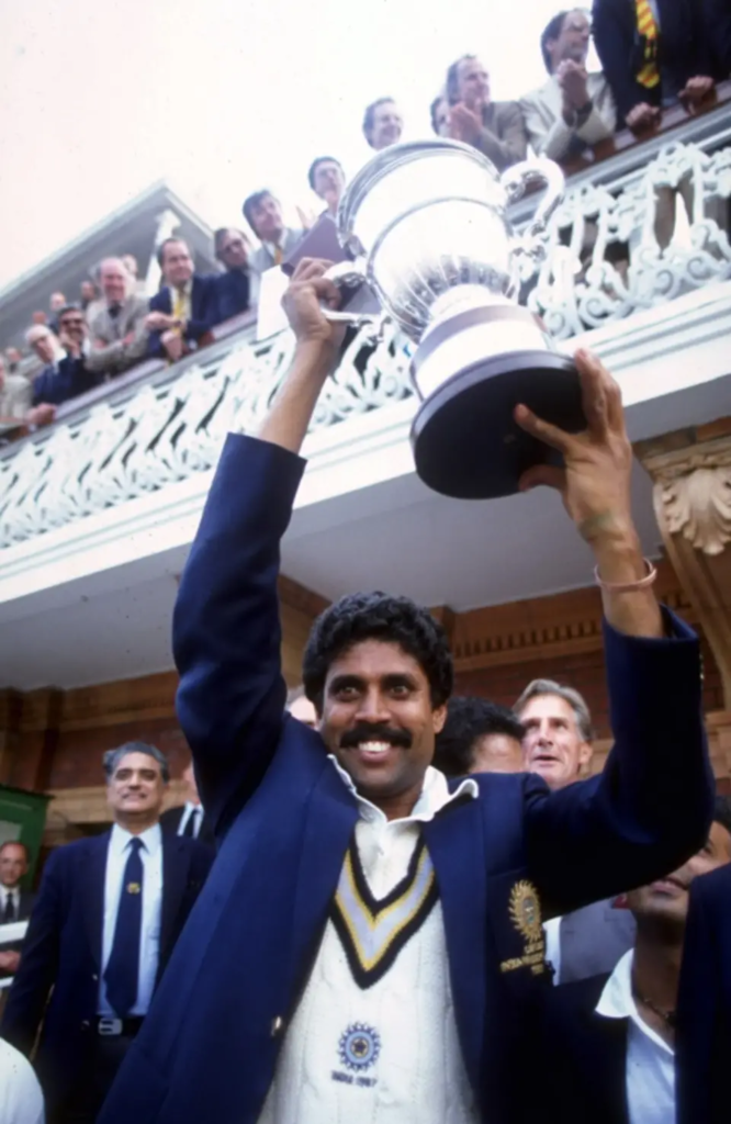1983 World Cup: Captained by Kapil Dev (India)