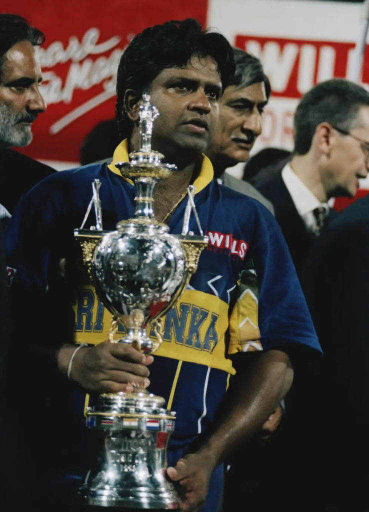 1996 World Cup: Captained by Arjuna Ranatunga (Sri Lanka)