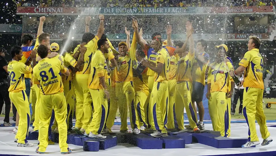 🏏 IPL Winners from 2008 till now – A Season-by-Season Breakdown 10 Chennai's players douse each other after the presentation